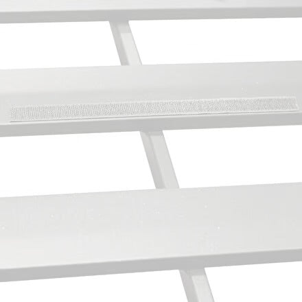 Canapé de jardin ALLURE Gris minéral & Blanc 3 places - Aluminium traité époxy, Polyester