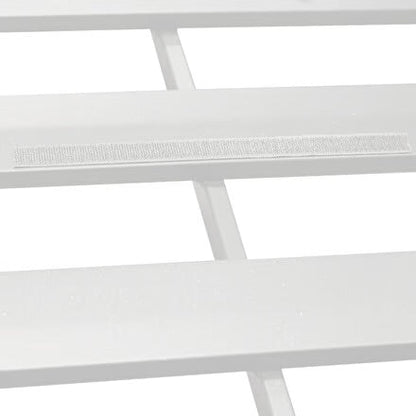 Canapé de jardin ALLURE Gris minéral & Blanc 3 places - Aluminium traité époxy, Polyester